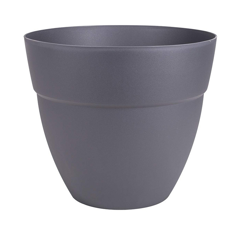 Pot Rond Cancun Cm Anthracite L Eda Plastiques