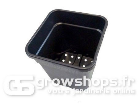 Black square pot - 18L - Nuova pasquini e bini spa
