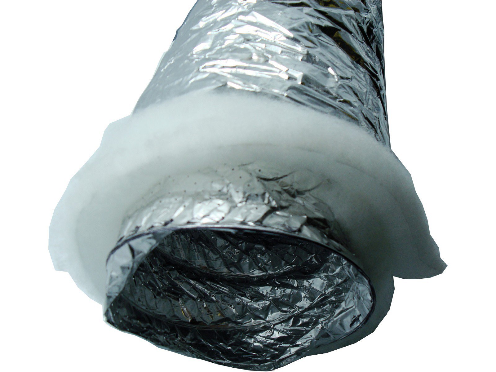 Gaine alu semi-flex isolé phonique laine de verre Diamétre 160 mm
