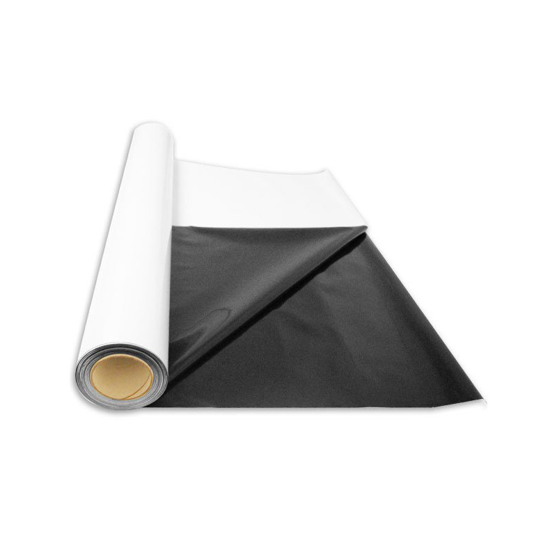 Bâche plastique d'ensilage noir/blanc, le rouleau de 10m x 50m (150 mic/500  m2)