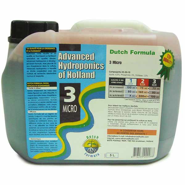 Dünger Dutch Formula Micro 5L - Advanced Hydroponics
