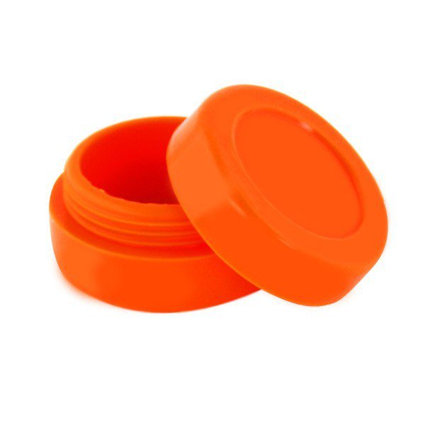 caja de silicona redonda naranja