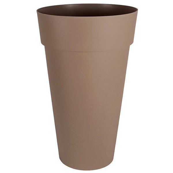 HOHE RUNDE VASE TOSKANA XXL 40X80CM 90L TAUPE