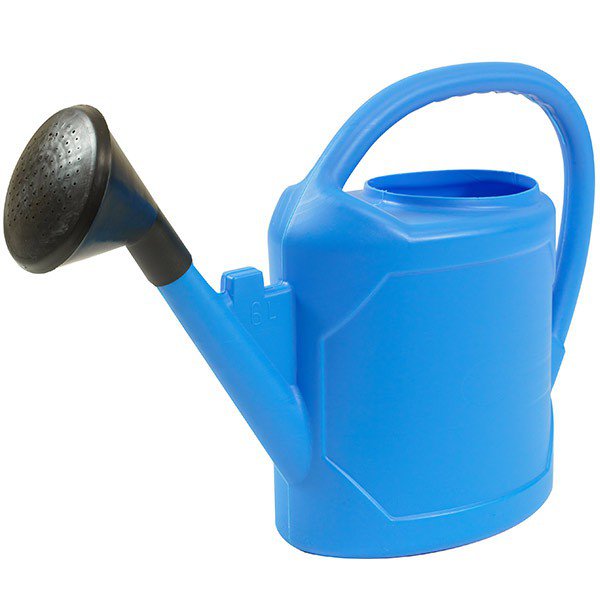 OVAL WATERING CAN 6L BLUE + APPLE