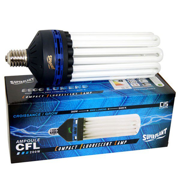 Ampoule CFL Superplant 200W 6400K - Croissance