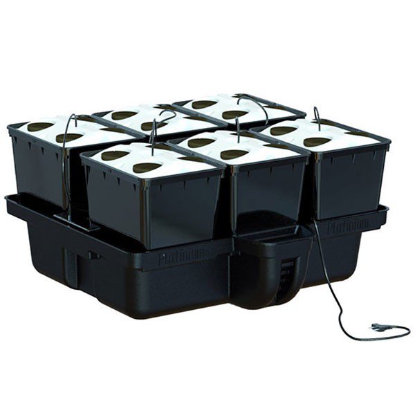 Aeroponics systeem - AeroPro 80 - 6 potten met 4 gaten - AeroPro 80 Platinium Hydrocultuur