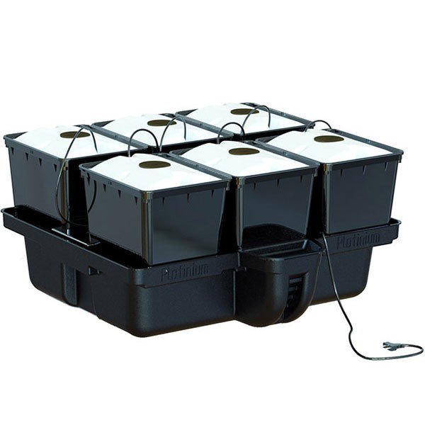 Aeroponics systeem - AeroPro 80 - 6 potten 1 gat Platinium Hydrocultuur