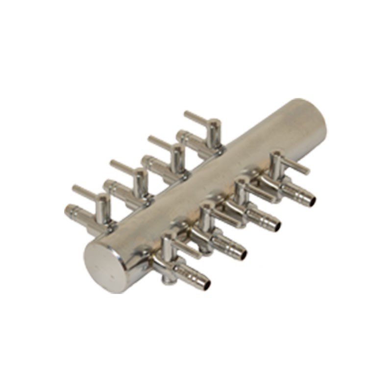 MANIFOLD ACIER 8 WAY - DIFFUSEUR METAL 8 BULLEURS 4/6MM