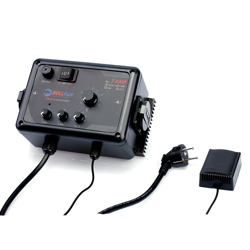 Contrôleur de climat Climtate Controller 2 prise 7 AMP - BullFan Contrôleur de climat Climtate Controller 2 prise 7 AMP - BullFan