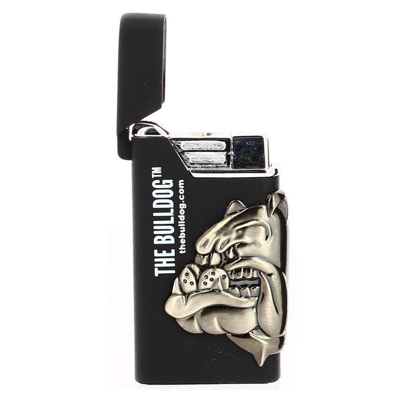 THE BULLDOG BRIQUET BLACK LIGHTER SHINNY THE BULLDOG BRIQUET BLACK LIGHTER SHINNY