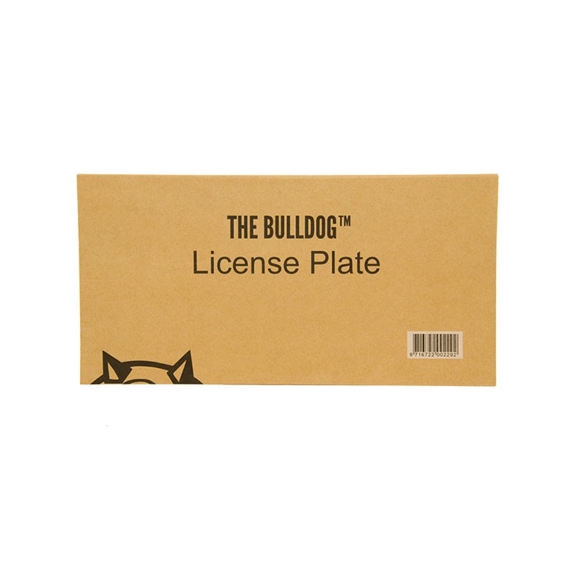 Decoratieve metalen plaquette - Blauw - The Bulldog