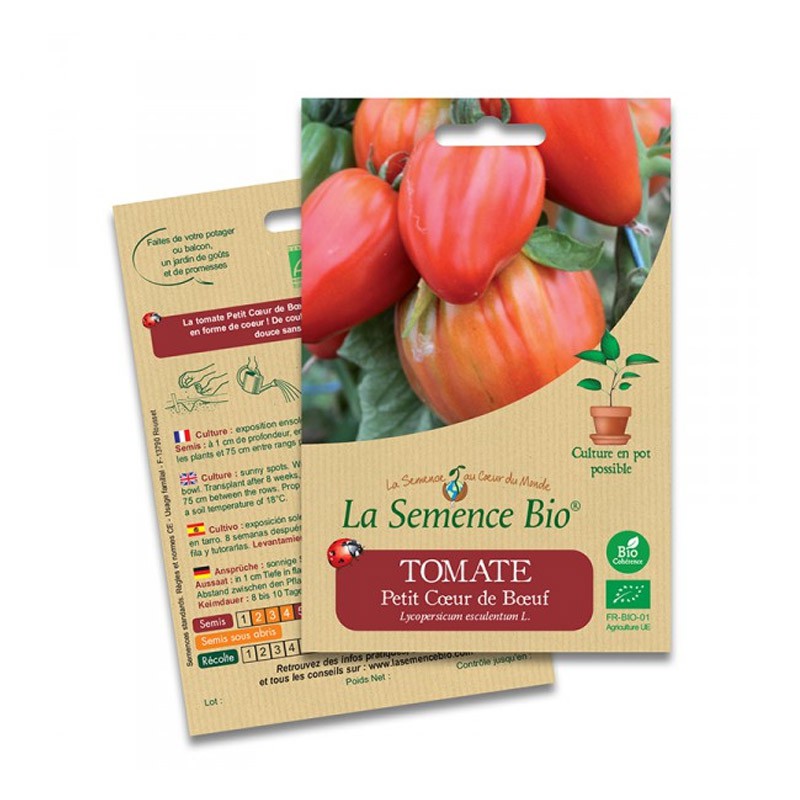 ORGANIC SEEDS - SMALL BEEF HEART TOMATO (20GN)