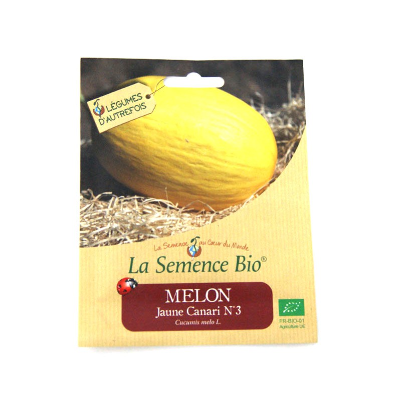 ORGANIC SEEDS - CANARY YELLOW MELON N?3 (20GN)