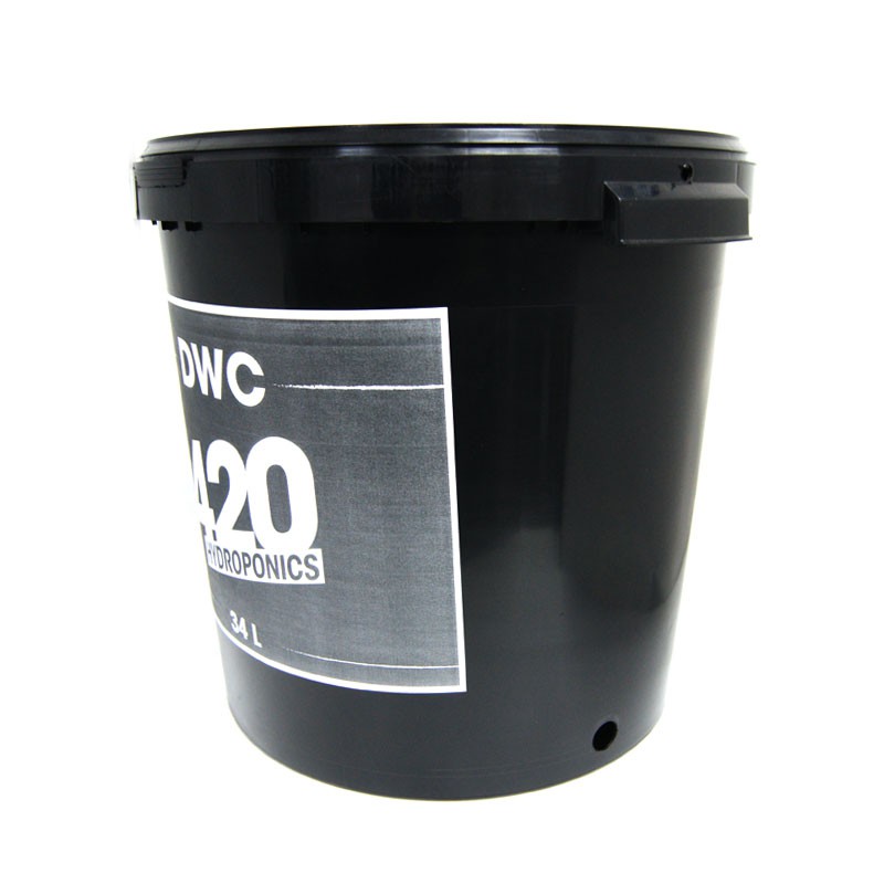 32L DRILLED BUCKET FOR 420DWC 34L BLACK JETP300 for kit