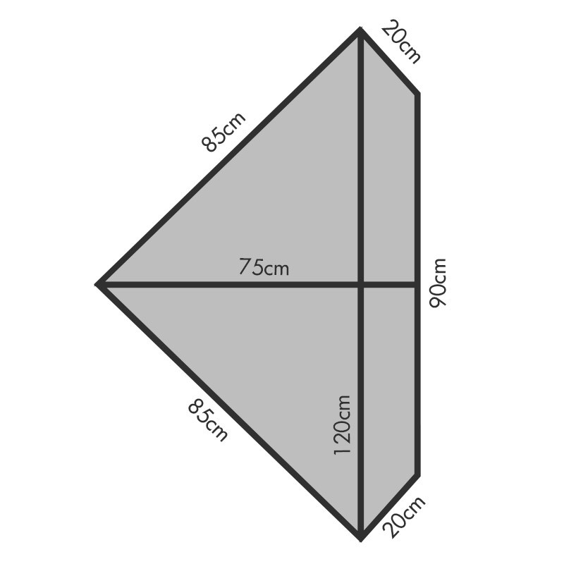 Chambre de culture Mylar pour Angle - 120x75x160cm - Mylar