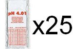 25 bags of pH 4.01 calibration solution