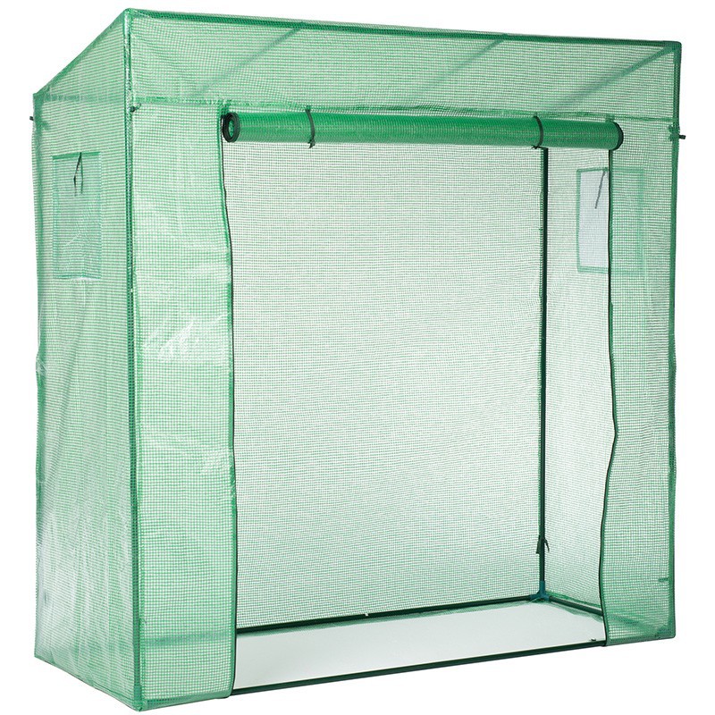 GARDEN GREENHOUSE H200X198X78CM WITH TIES AND HOOKS