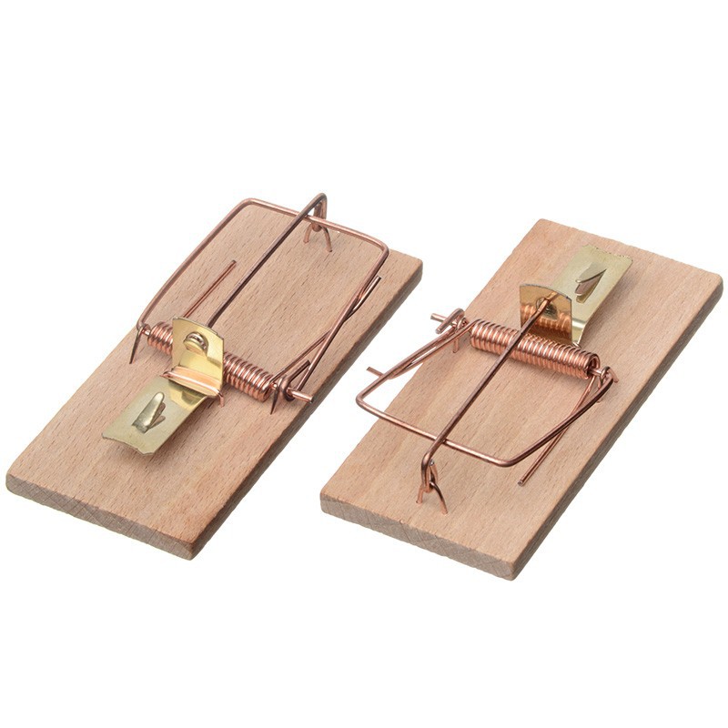 SET OF 2 FAGS ? WOODEN MOUSE - 10 X 4,5CM