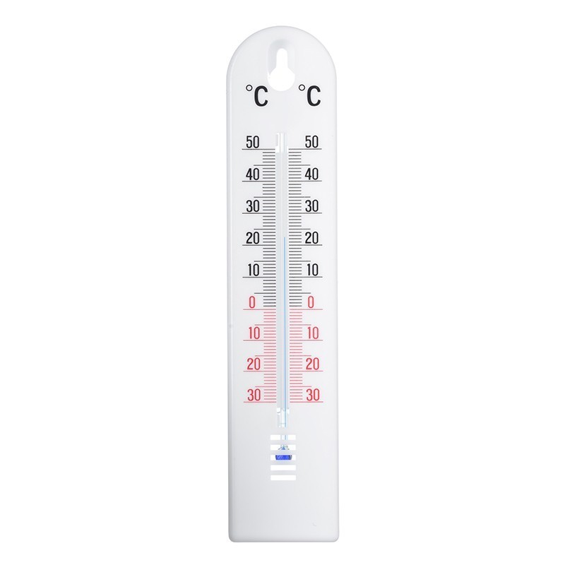 KELVIN2 WHITE PLASTIC OUTDOOR WALL THERMOMETER 20X4.5X0.6CM