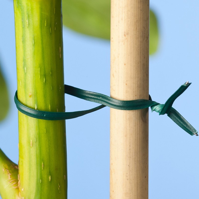 Rotolo di filo blindato in plastica - 100 m - Verde