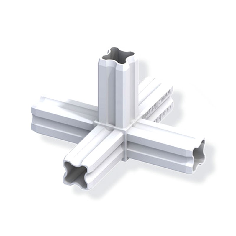 90? STAR CONNECTOR WHITE 23.5MM 5 FERRULES