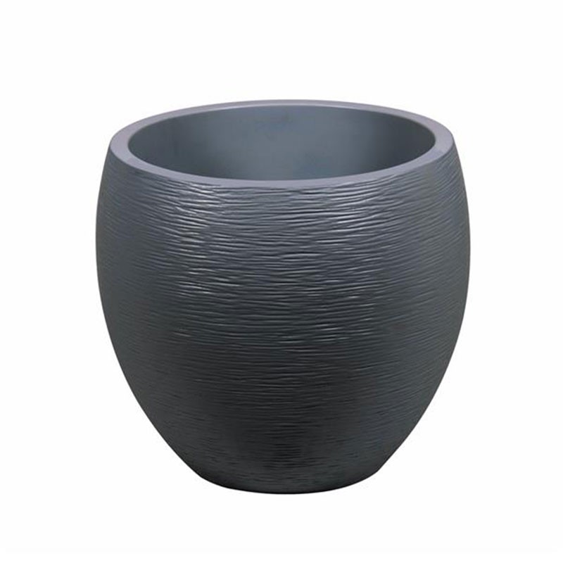 POT EGG GRAPHIT GRIS ANT PM 50X45CM 46L