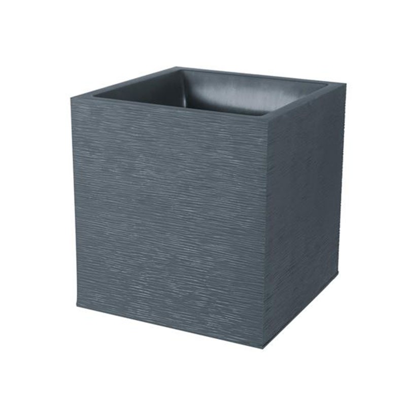 POT CARRE GRAPHIT GRIS ANT. 39.5X39.5X43.5CM 31L POT CARRE GRAPHIT GRIS ANT. 39.5X39.5X43.5CM 31L