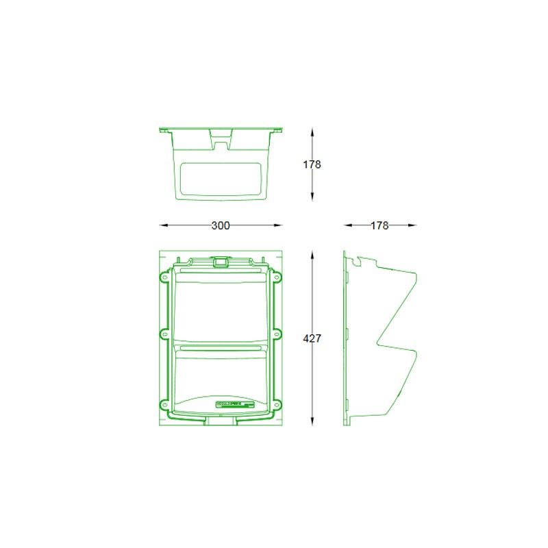 Indoor/outdoor green wall - 30x43 cm - ModuloGreen