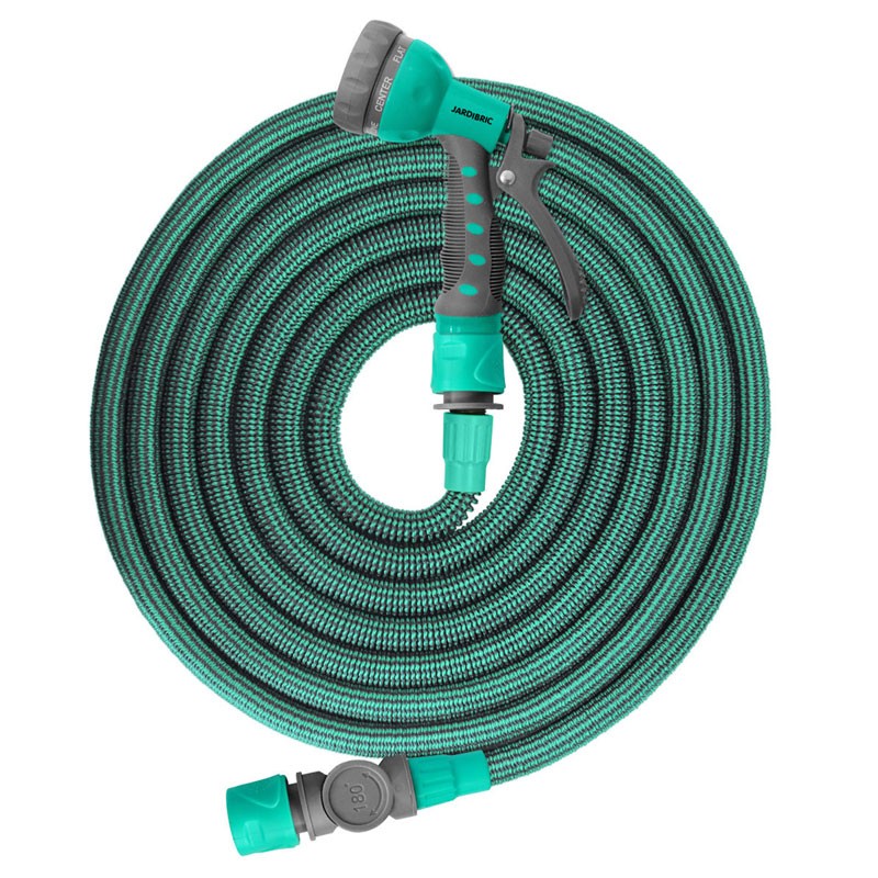 JUEGO DE MANGUERA RETRÁCTIL 7M50-22M50 TURQUESA JARDIFLEX22