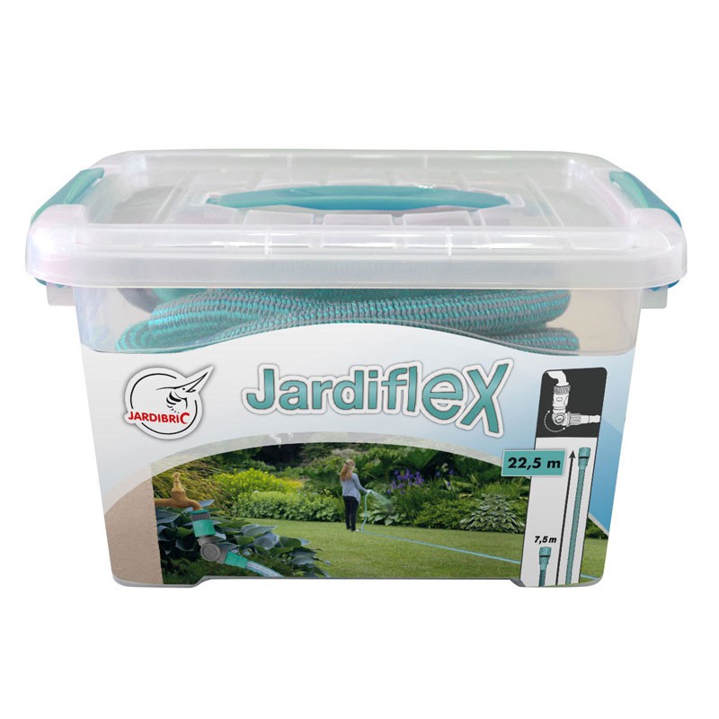 Jardiflex22 tubo estensibile da 7,5 a 22,5 m - Turchese - Jardibric