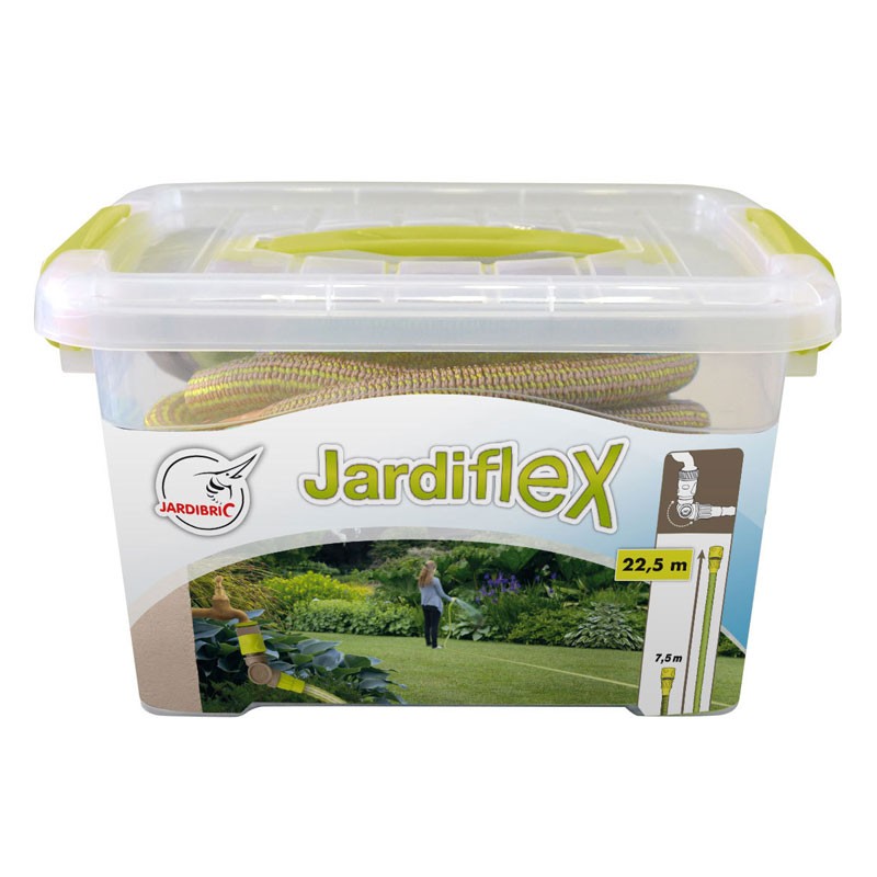 Jardiflex22 extensible hose 7.5 to 22.5m - Anise green - Jardibric