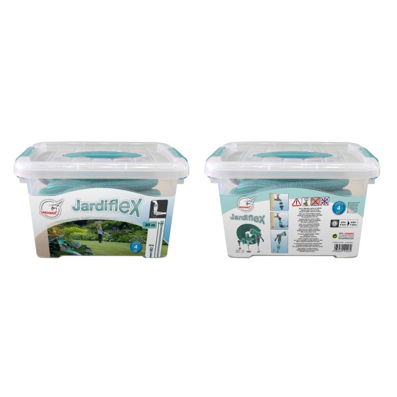Tubo flessibile Jardiflex30, estensibile da 10 a 30 m - Turchese - Jardibric