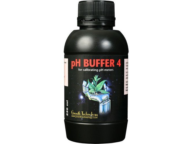 ionic pH Buffer 4 calibration solution 300 ml - Growth Technology