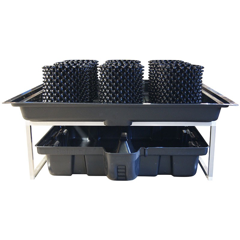 Système complet de table à marée Flowtable Pro 1.44m2 - 9 AirPot 9.2L - Platinium Hydroponics Système complet de table à marée Flowtable Pro 1.44m2 - 9 AirPot 9.2L - Platinium Hydroponics