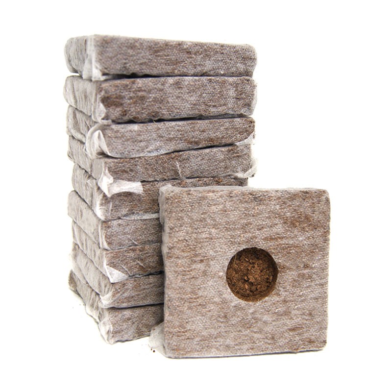 10 cubes fibre de coco 8x8x6,5 cm - VG Garden