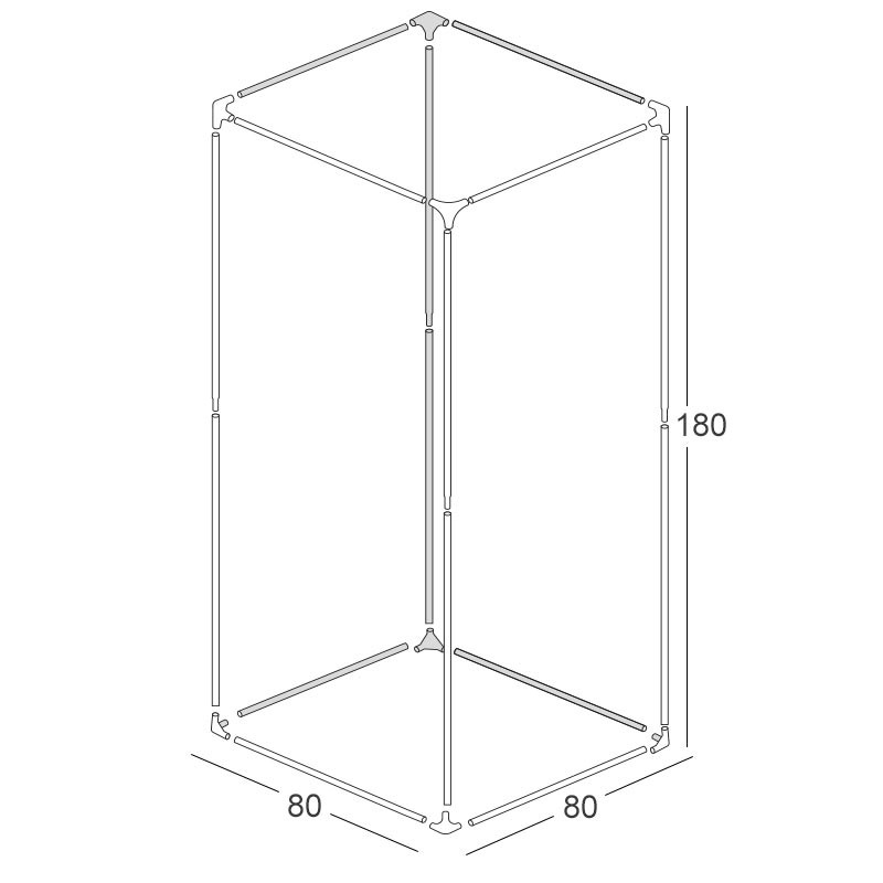 STRUCTURE BBS 80X80X180 STRUCTURE BBS 80X80X180