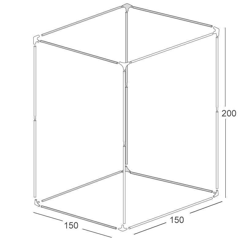 ESTRUCTURA DE BBS 150X150X200