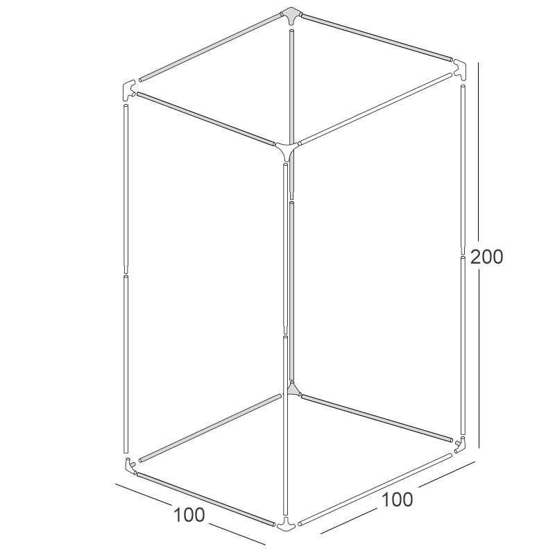 STRUCTURE BBS 100X100X200