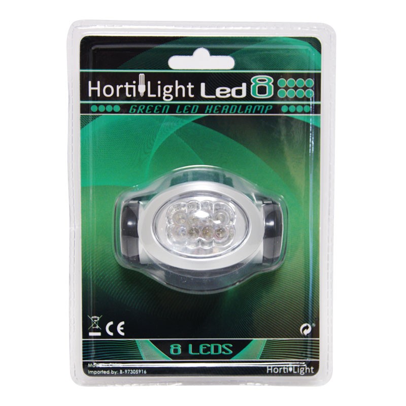 GREEN LED 8 LAMPE FRONTALE HORTILIGHT