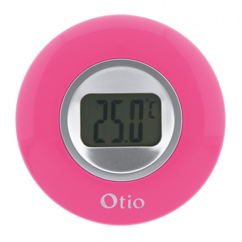 THERMOMETER DIAMETER 77mm WITH LCD DISPLAY pink