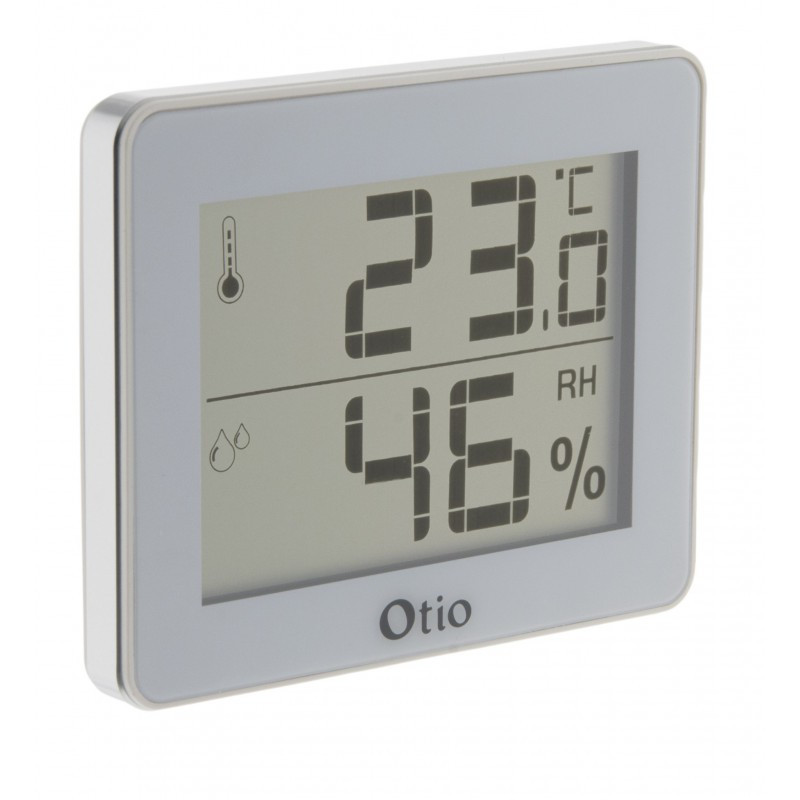 Termometro e igrometro con display LCD - Bianco - Otio