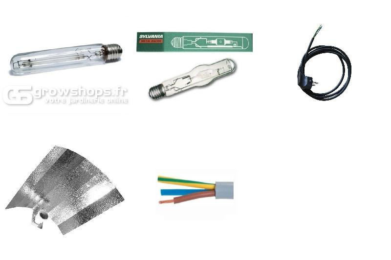 Beginnende 400 watt lampenset voor groei en bloei