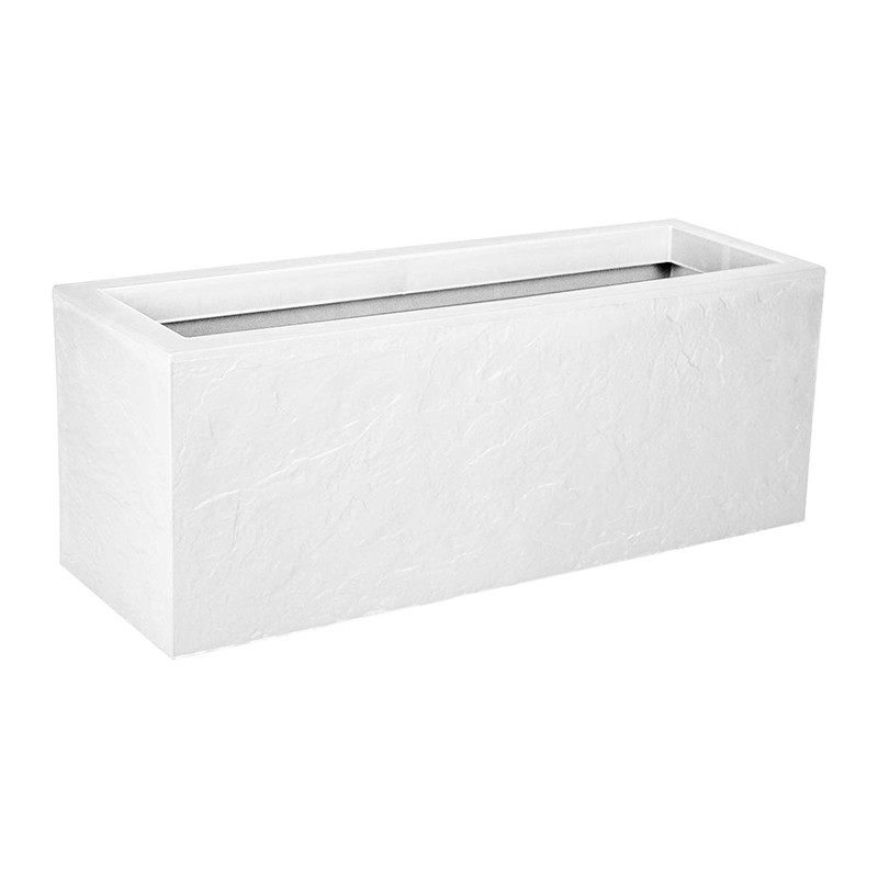 13748 BL.CER BALCONNIERE VOLCANIA UP 25L WIT CERUSE 59X19.2X22.8CM