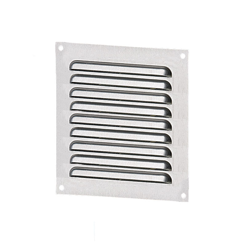 SQUARE VENTILATION 100MM GALVANIZED STEEL + SCREEN