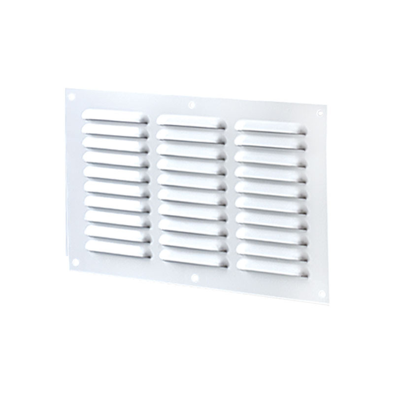 VENTILAZIONE RECT 3 FILE 300X100MM ALLUMINIO BIANCO + SCHERMO
