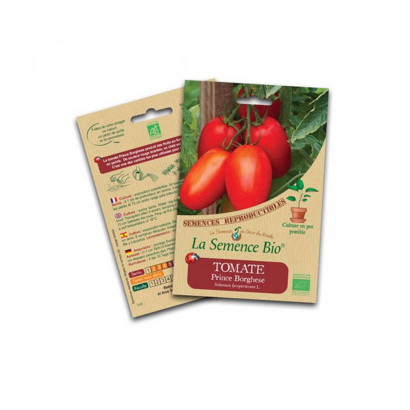Semillas ecológicas de tomate Prince Borghese - La Semence Bio