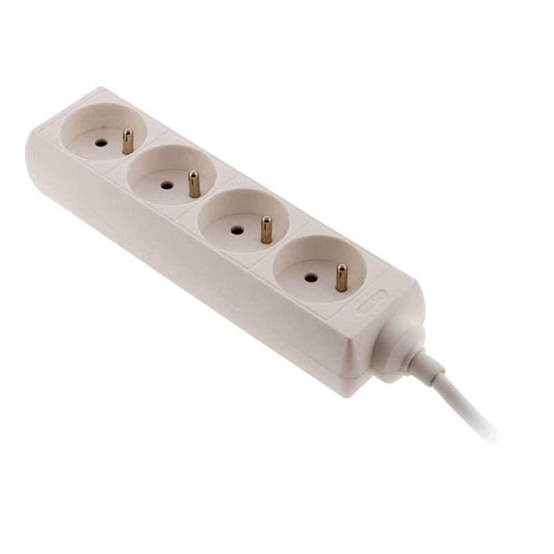 Contactdoos met 4 x 16A stopcontacten - Wit - Wit Zenitech
