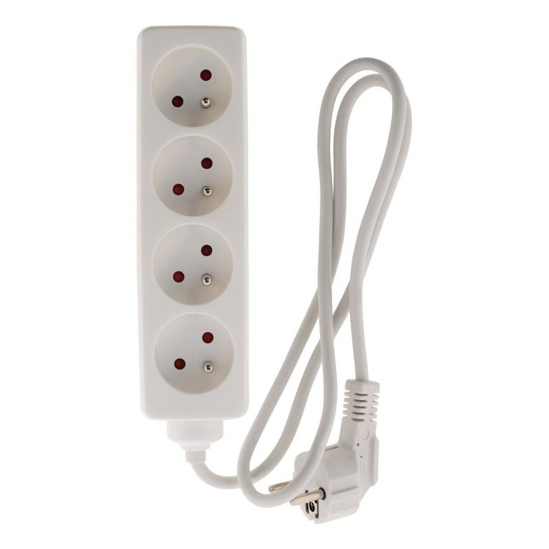 Steckdosenleiste 4x16A - Weiß - Zenitech Steckdosenleiste 4x16A - Weiß - Zenitech