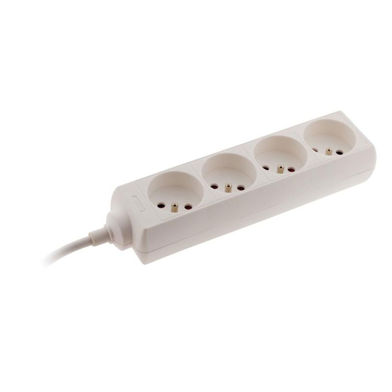 Power strip 4 outlets 16A - White - Zenitech Power strip 4 outlets 16A - White - Zenitech