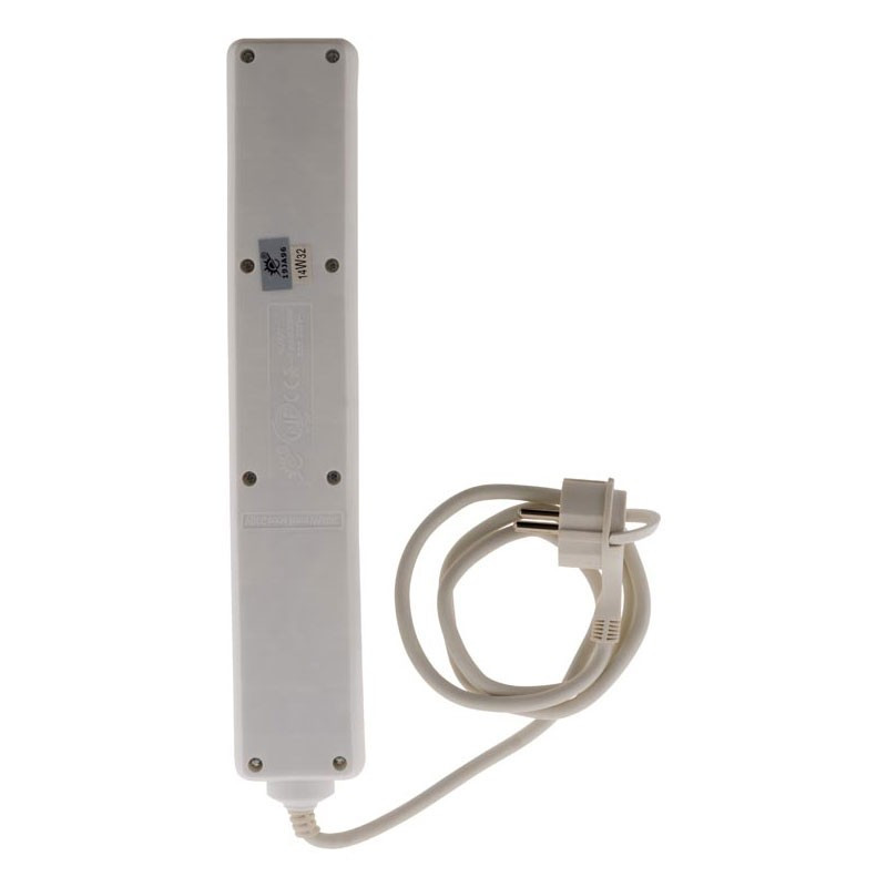 Ciabatta elettrica con interruttore - 6 x 16A - Bianco - Zenitech Ciabatta elettrica con interruttore - 6 x 16A - Bianco - Zenitech